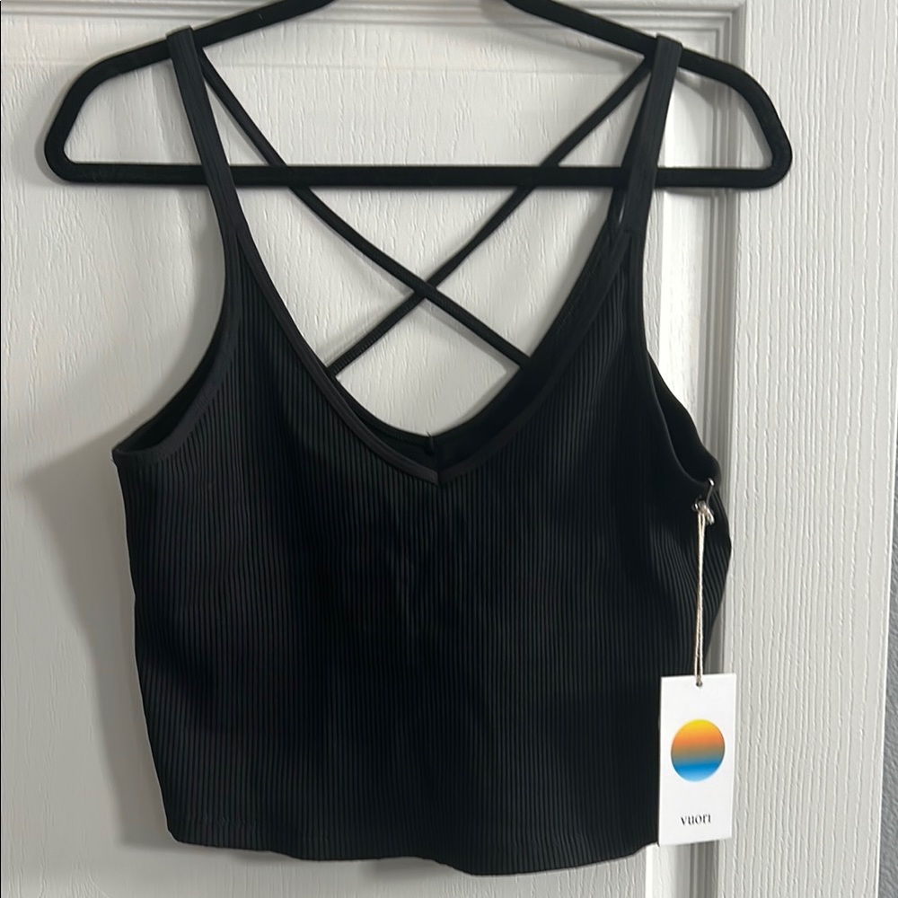 Vuori black Ribbed Women's Top -XL